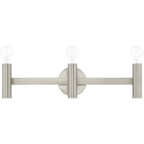 Copenhagen 3 Light 24 inch Brushed Nickel ADA Bath Vanity Wall Light