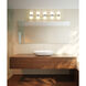 Artemis 10 Light 45 inch Brushed Nickel Vanity Wall Light