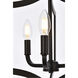 Kiera 3 Light 12 inch Black Flush Mount Ceiling Light