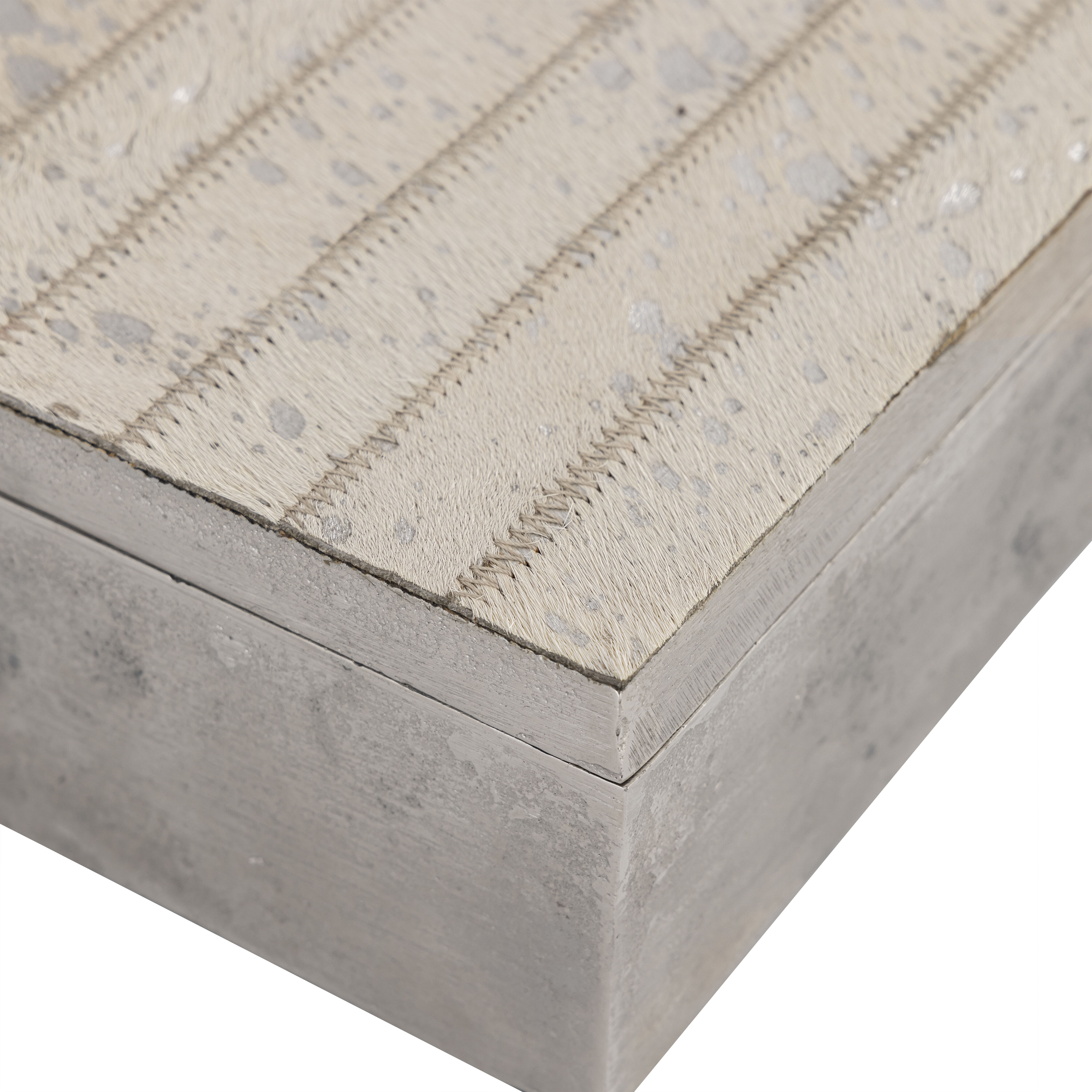 Chloe 10 X 7.5 inch Silver with White Box, Set of 2