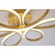 Canada LED 22 inch Brass Flush Mount Ceiling Light