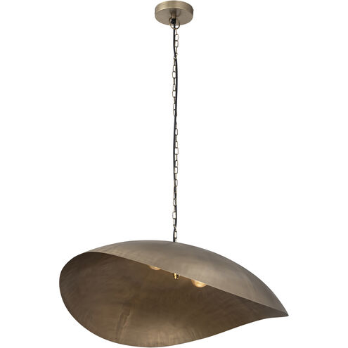 Maverick 2 Light 39 inch Antique Brass Pendant Ceiling Light
