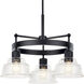 Eastmont 3 Light 23.25 inch Black Chandelier Ceiling Light, Small