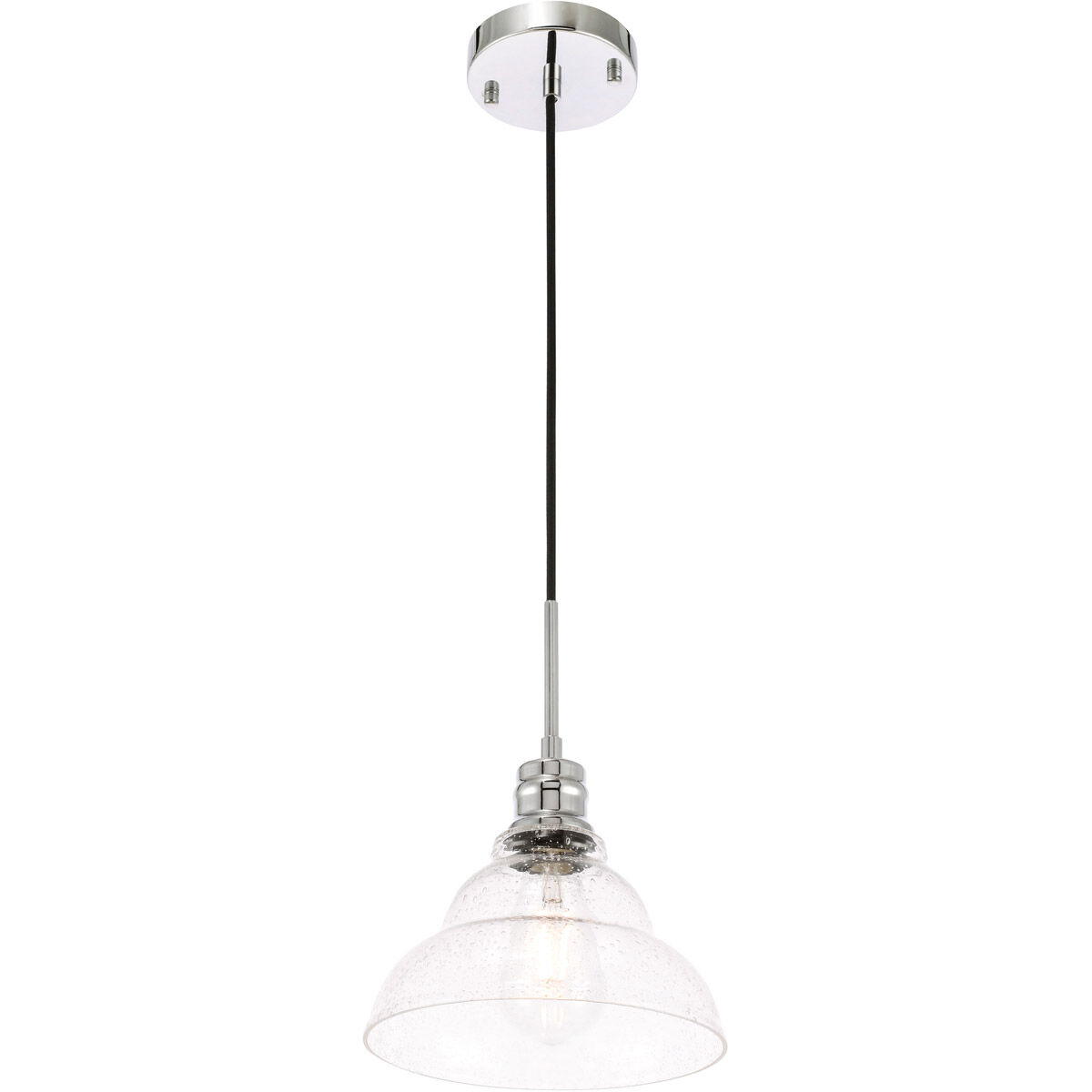Gil 1 Light 8.5 inch Chrome Pendant Ceiling Light