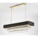 Canada LED 14.5 inch Black and Gold Chandelier Ceiling Light