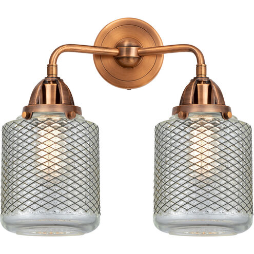 Nouveau 2 Stanton LED 14 inch Antique Copper Bath Vanity Light Wall Light