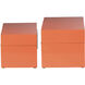 Anita 13.6 X 7.5 inch Orange Box, Set of 2