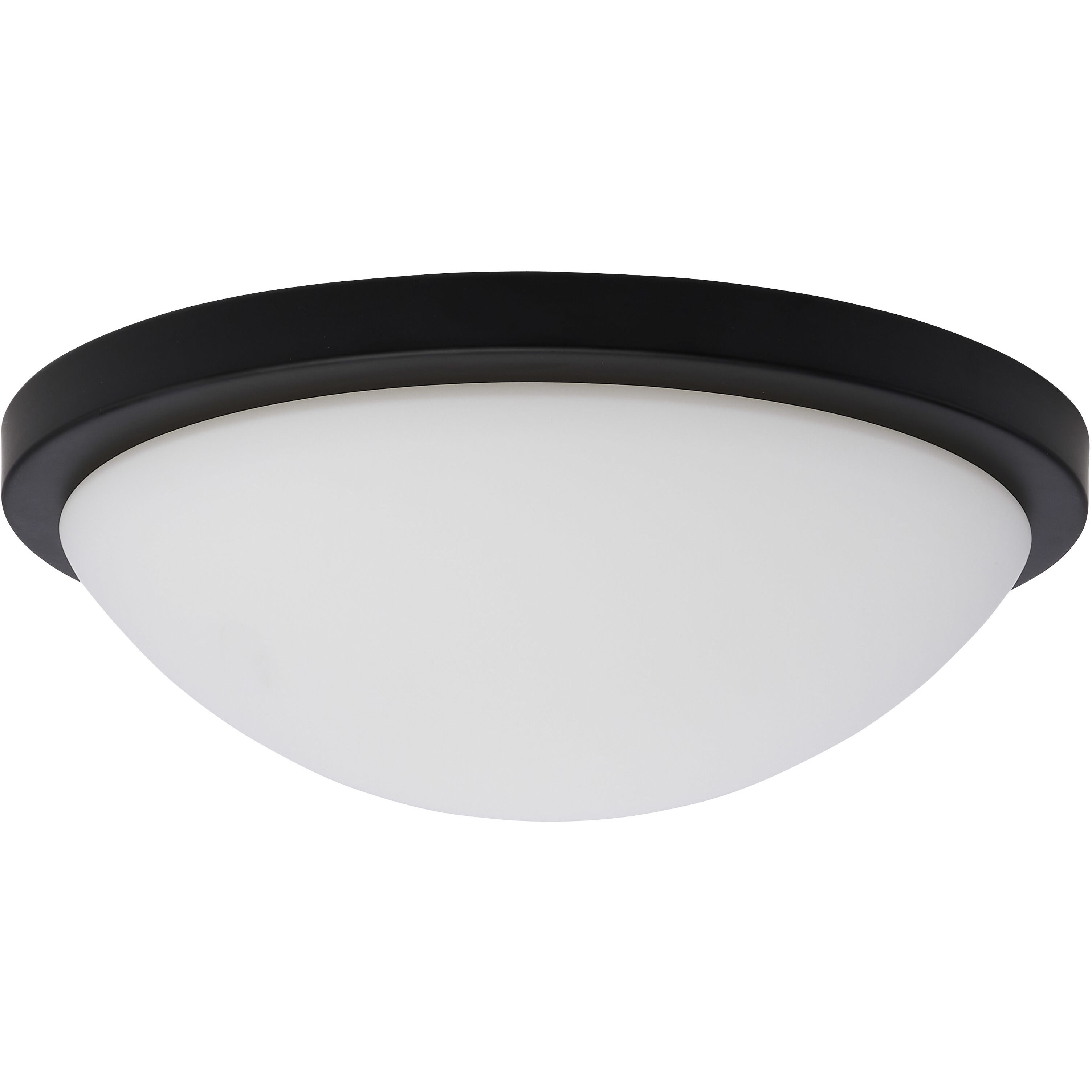 Button LED 11 inch Matte Black LED Flush Mount Ceiling Light