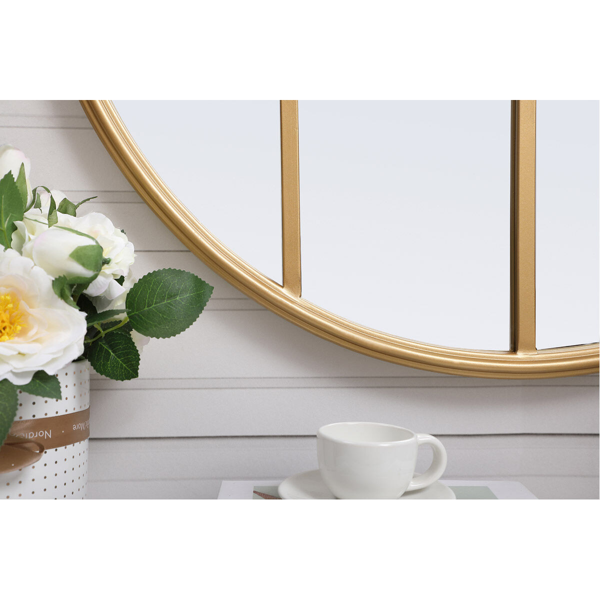 Motif 28 X 28 inch Brass Wall Mirror