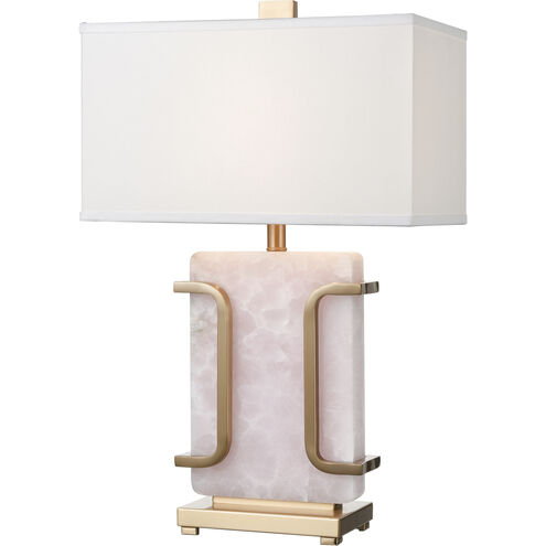 Archean 29 inch 150.00 watt Pink with Cafe Bronze Table Lamp Portable Light