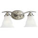 Trinity 2 Light 17.25 inch Brushed Nickel Bath Vanity Wall Light