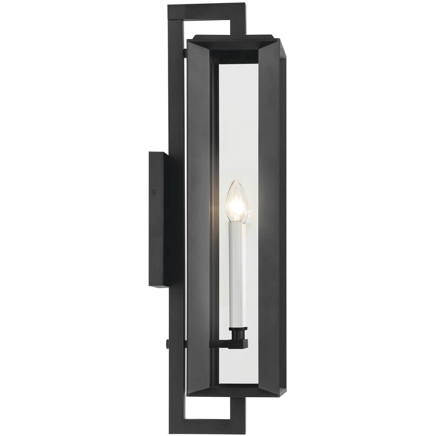 Kroft 2 Light 28 inch Black Textured Outdoor Wall, X-Large