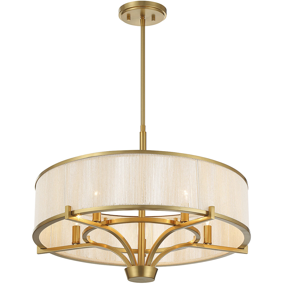 Wynwood 5 Light 24 inch Warm Brass Chandelier Ceiling Light