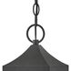Heritage Amina LED 6 inch Distressed Zinc Outdoor Hanging Lantern, Medium