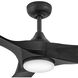 Swell Illuminated 72 inch Matte Black Fan