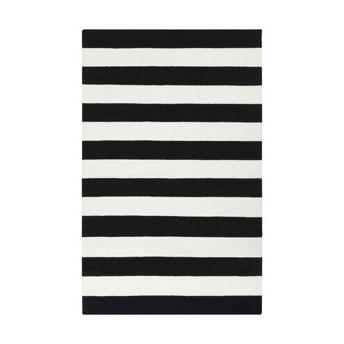 Frontier 96 X 60 inch Ivory/Black Rugs, Wool