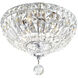 Stefania 3 Light 12 inch Chrome Bowl Flush Mount Ceiling Light