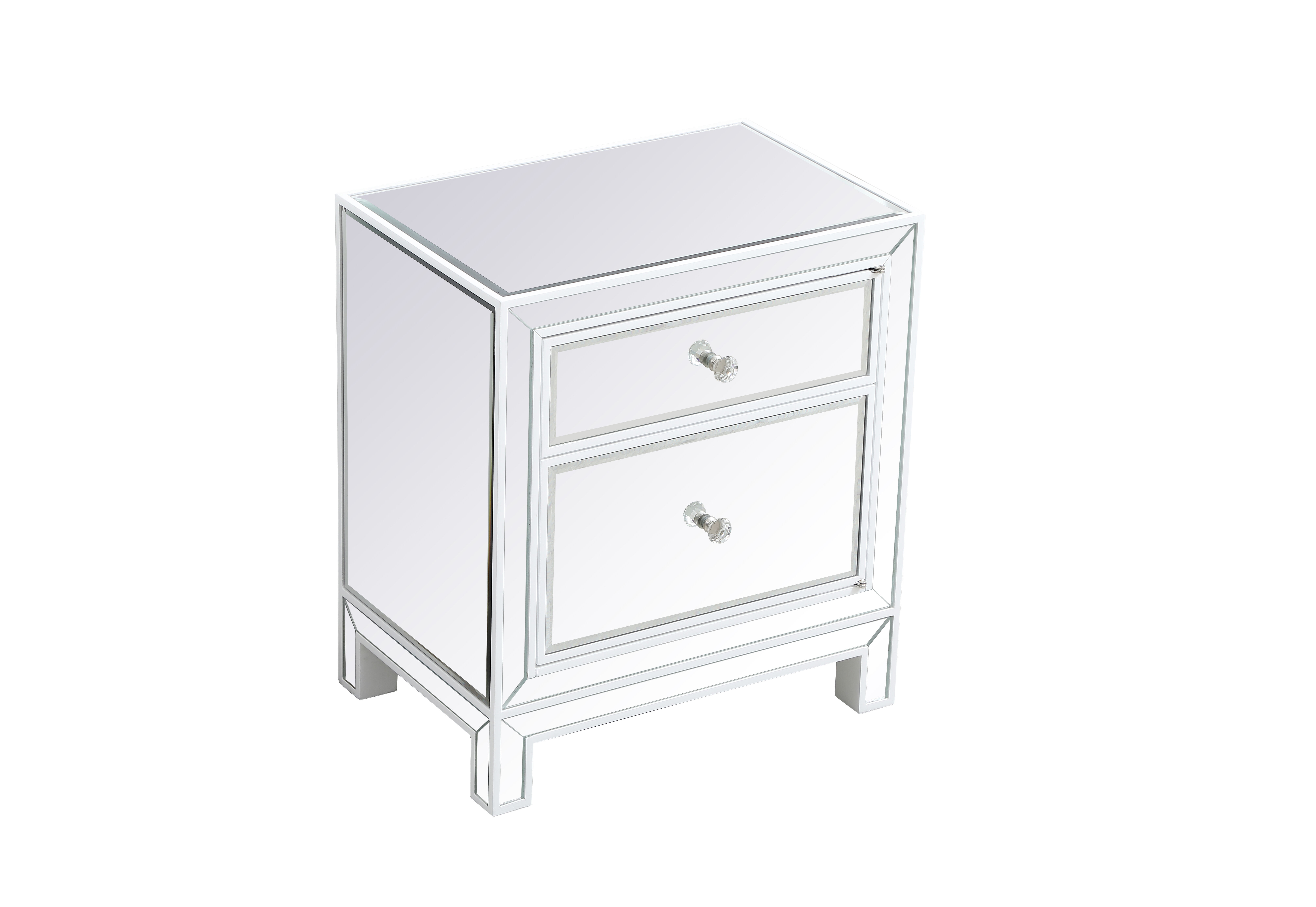 Reflexion 24 X 21 inch White Nightstand
