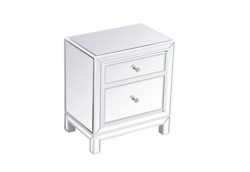 Reflexion 24 X 21 inch White Nightstand