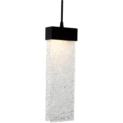 Parallel LED 2.3 inch Classic Silver Pendant Ceiling Light in Bronze Granite, 2700K LED