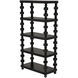 Moabite Hand Rubbed Black Bookcase