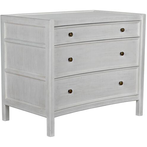 Hampton 36 X 31 inch White Wash Side Table