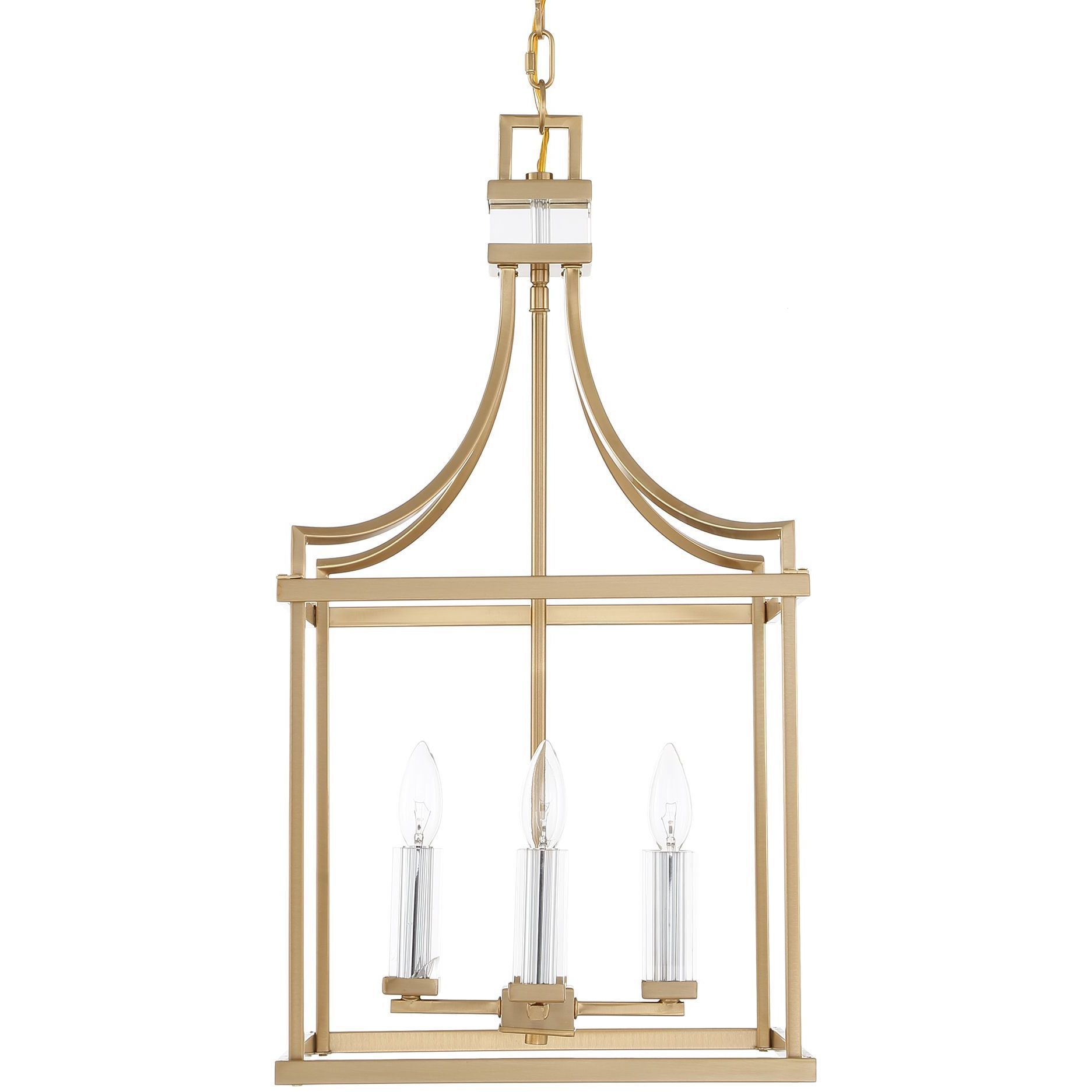 Montreal 4 Light 13.88 inch Warm Brass Pendant Ceiling Light