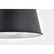 Nota 1 Light 8 inch Black Wall Sconce Wall Light