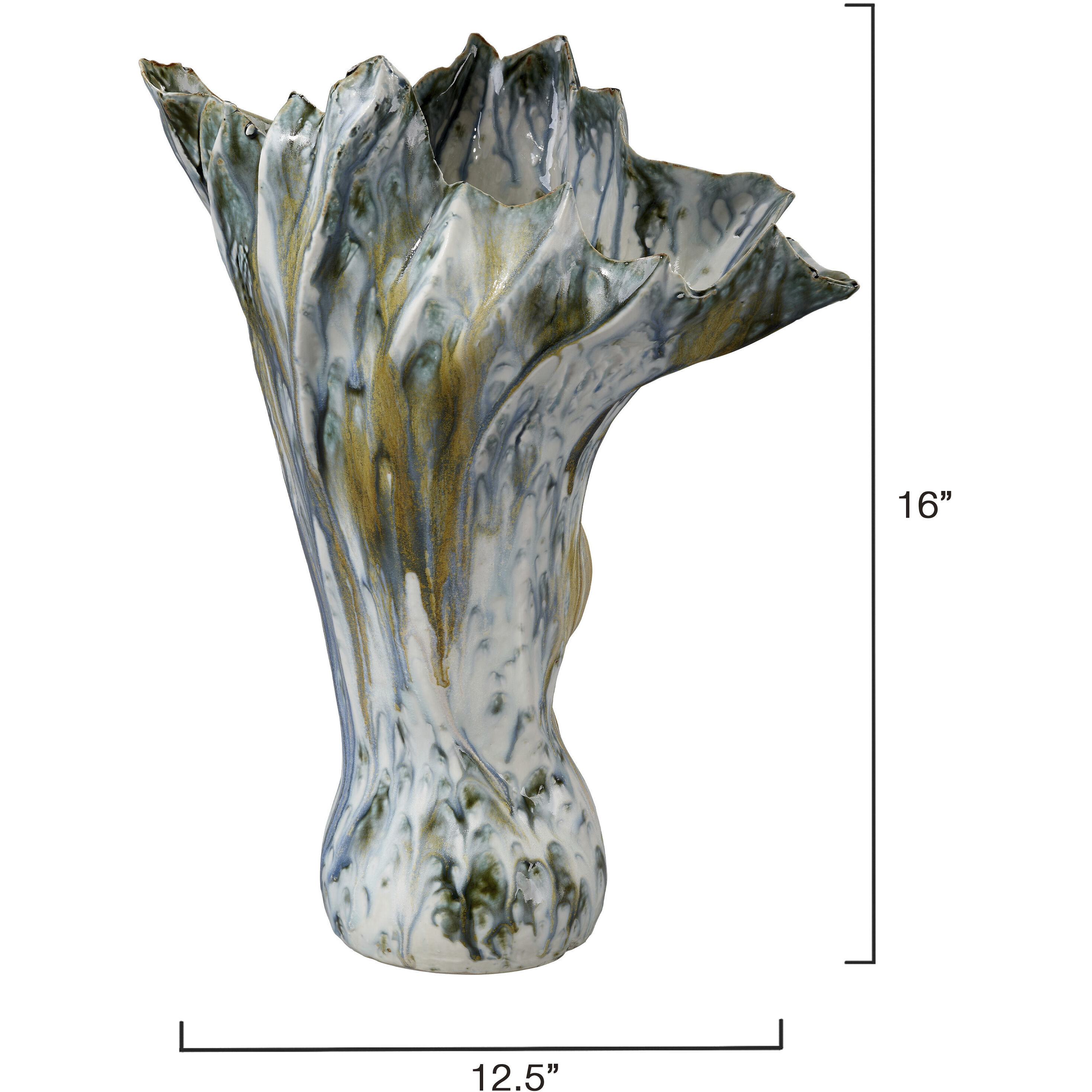 Orca 16 X 12.5 inch Vase