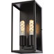 Voir 2 Light 6 inch Black Wall Sconce Wall Light