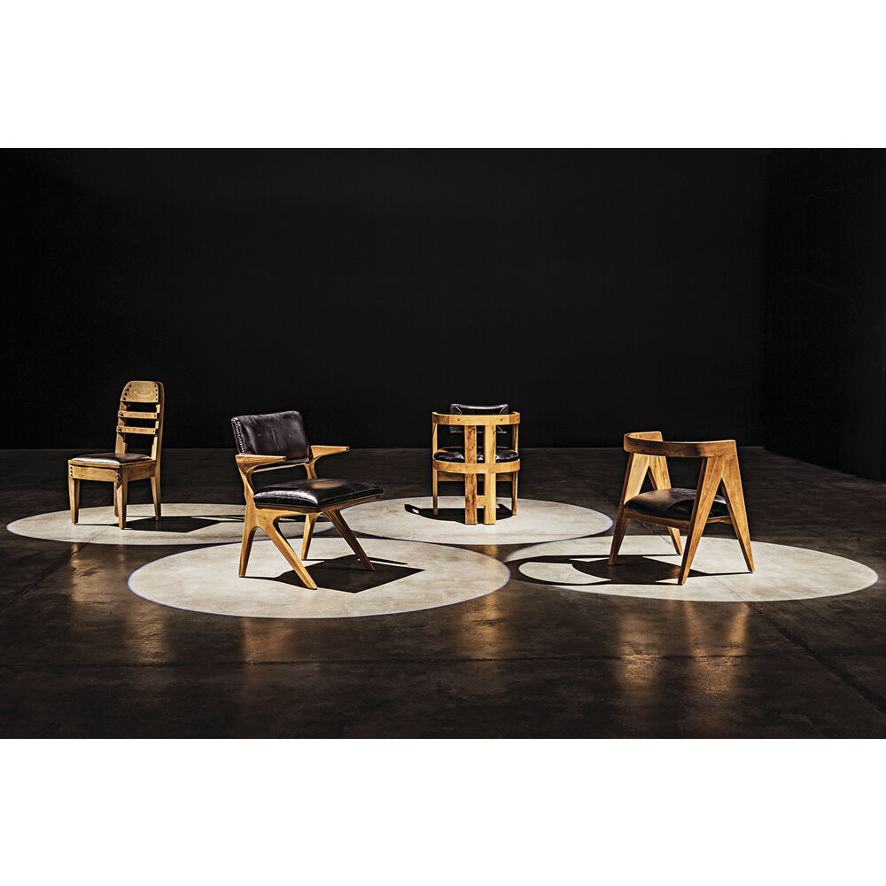 Dolores Clear Coat Satin Occasional Chair