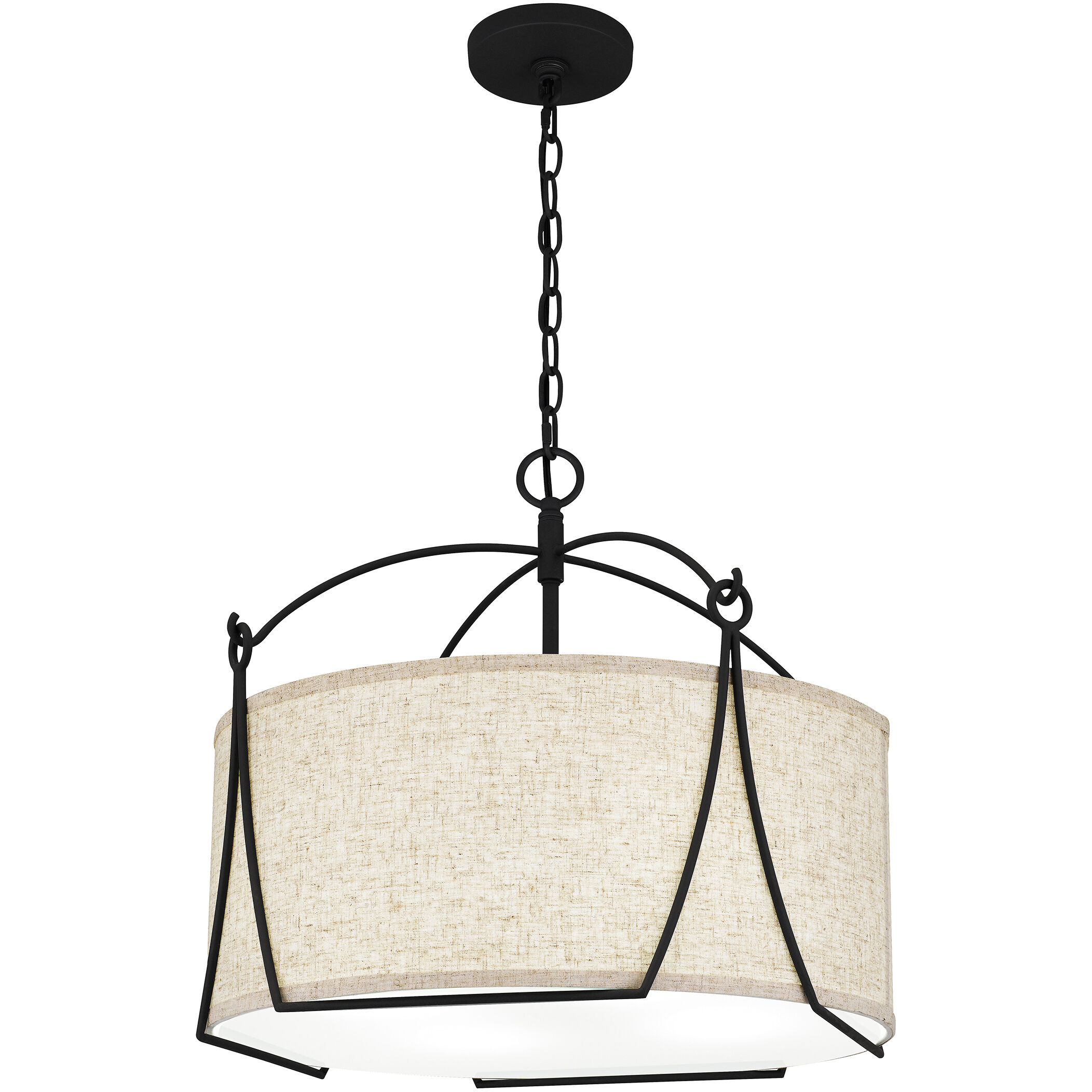 Adeline 4 Light 21 inch Earth Black Pendant Ceiling Light