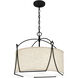 Adeline 4 Light 21 inch Earth Black Pendant Ceiling Light