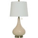 Clara 27 inch 100.00 watt Buttercream Pink and Gold Table Lamp Portable Light
