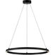 Kenna LED 25 inch Black Chandelier Ceiling Light