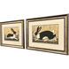 Folk Art Rabbit Black and Brown Framed Art, Propac