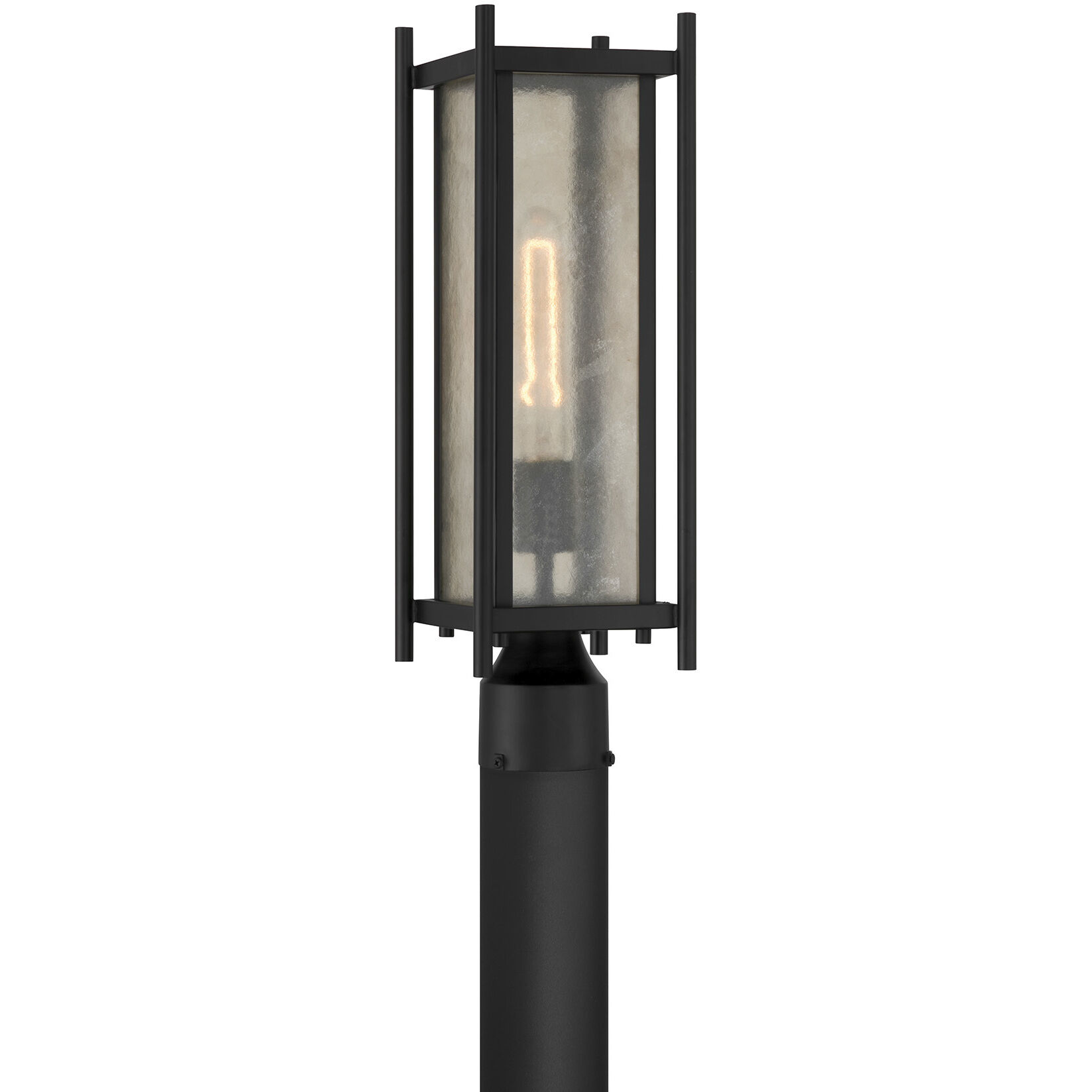 Jacobs 1 Light 18.5 inch Matte Black Outdoor Post Lantern