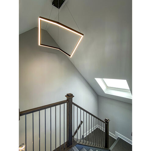 Stealth LED 21.25 inch Black Single Pendant Ceiling Light