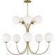 kate spade new york Noemie 10 Light 38.25 inch Burnished Brass Chandelier Ceiling Light