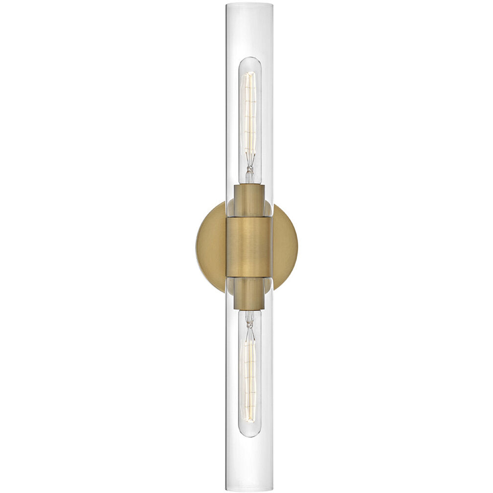 Shea LED 24 inch Lacquered Brass Bath Light Wall Light