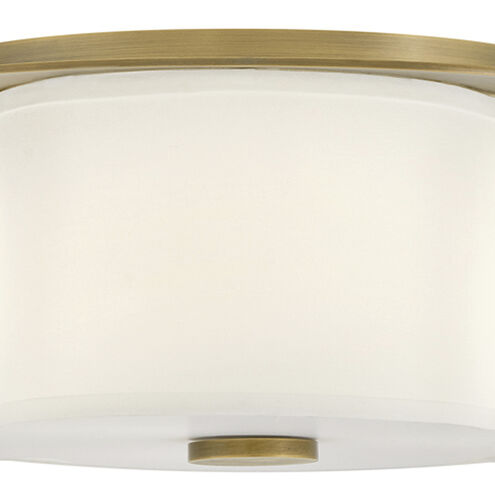 Delaney 3 Light 20 inch Heritage Brass Flush Mount Ceiling Light