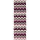 Frontier 96 X 30 inch Dark Purple, Mauve, Medium Gray, Cream, Dark Brown Rug