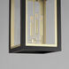 Neoclass 4 Light 12 inch Black and Gold Outdoor Pendant