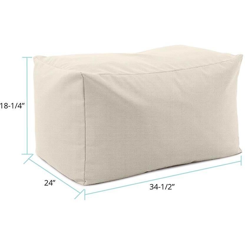 Driftwood 18.25 inch Natural Outdoor Pouf Bench