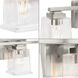 Gilmour 3 Light 20 inch Brushed Nickel Bath Vanity Wall Light