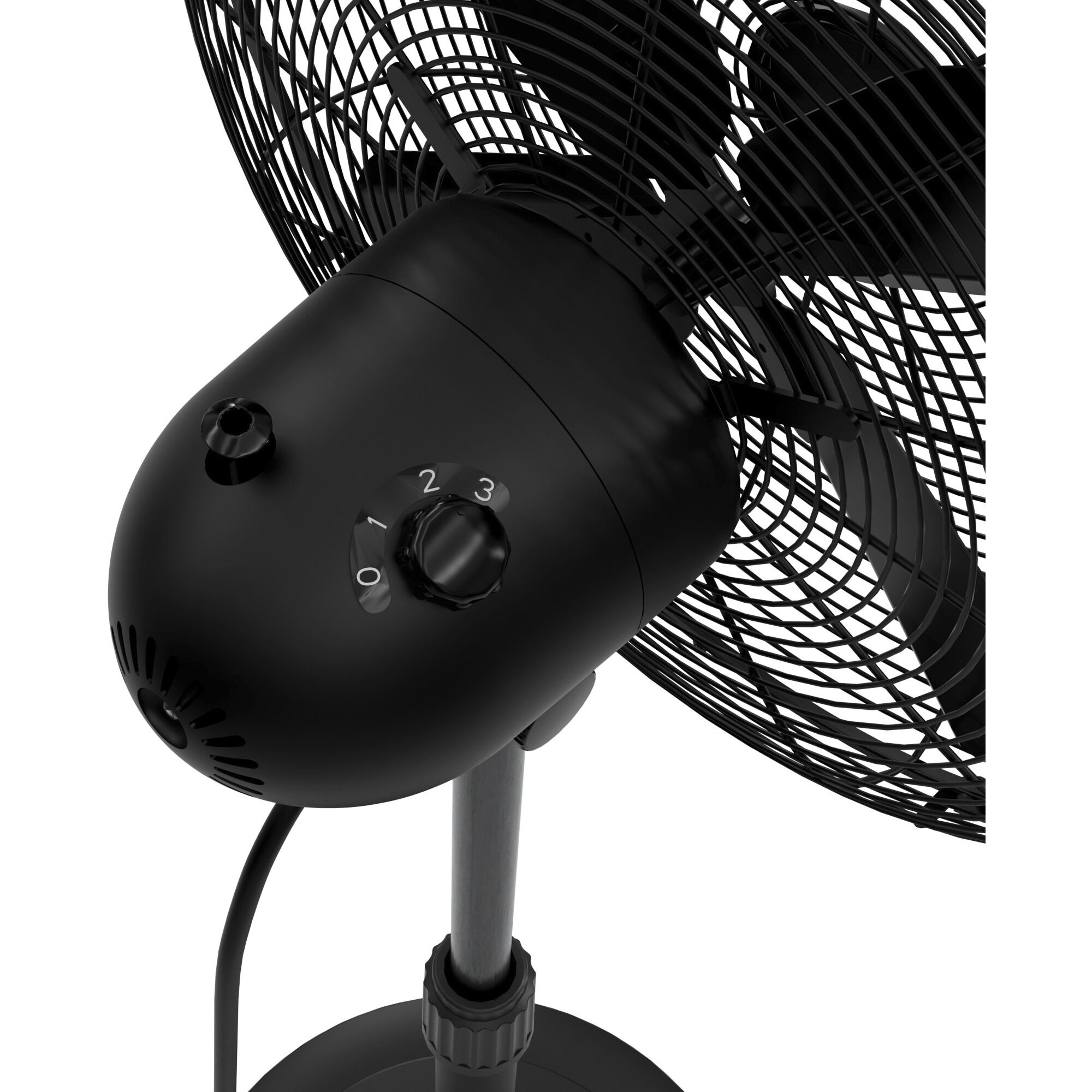 Classic S16 Matte Black Oscillating Standing Fan