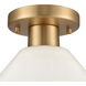 Vivica 1 Light 10 inch Brushed Gold Flush Mount Ceiling Light