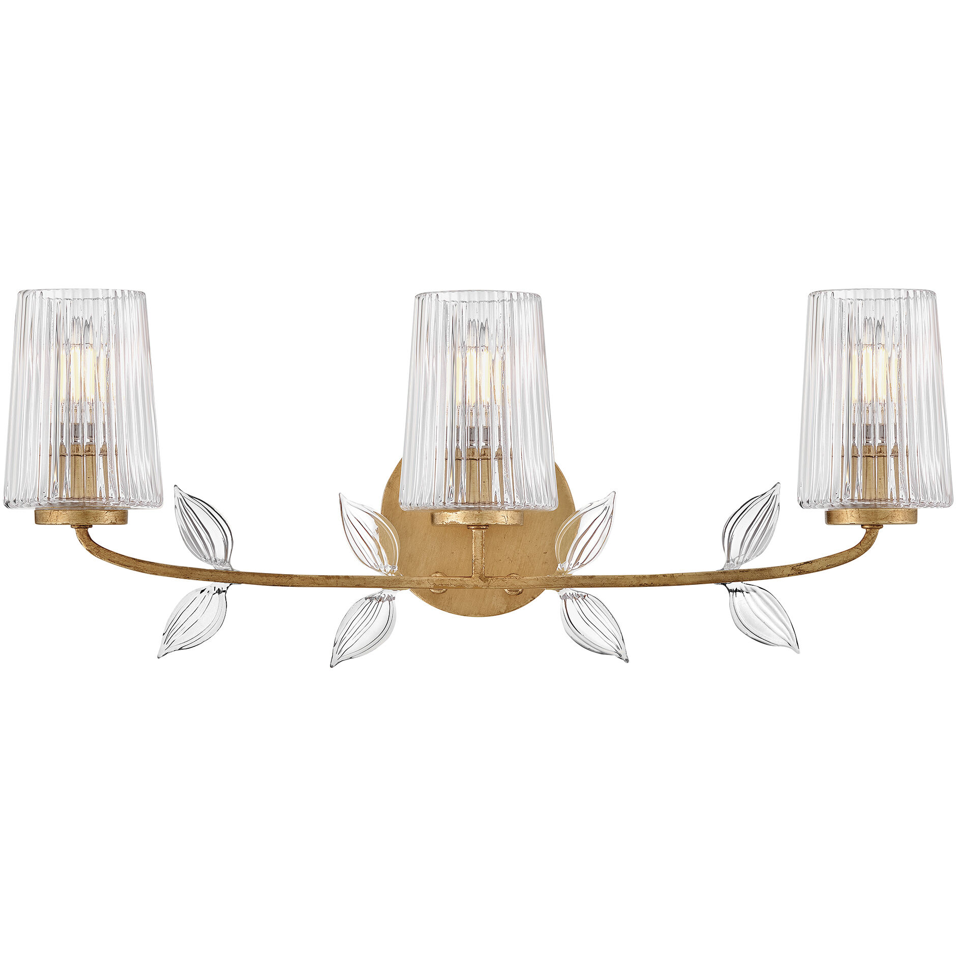 Aliso Bath Vanity Light Wall Light in Distressed Brass