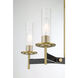 Baldwin Park 6 Light 27 inch Coal/Soft Brass Chandelier Ceiling Light