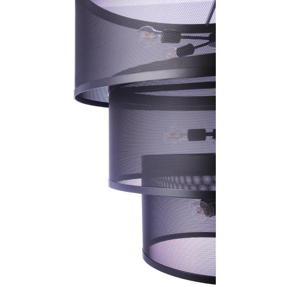 Mesh 12 Light 36 inch Flat Black Pendant Ceiling Light